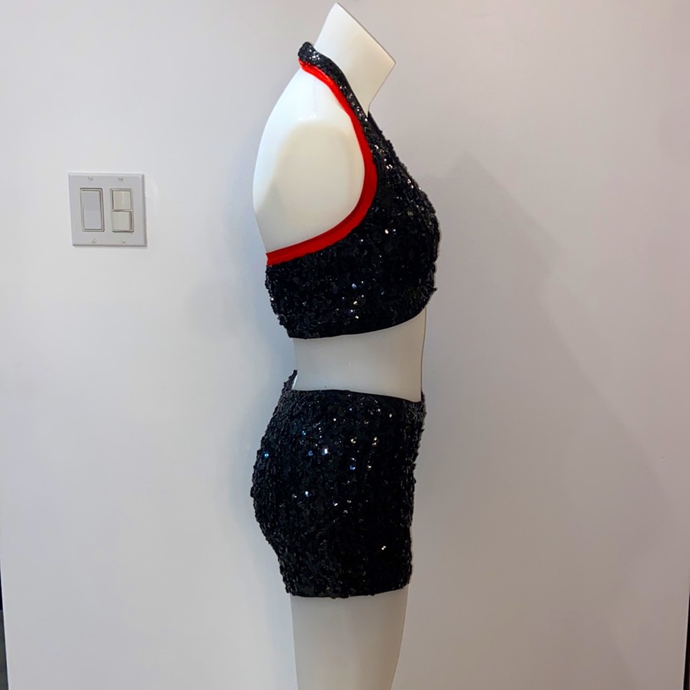 Black & Red Sequin Set - Picture 5 of 10